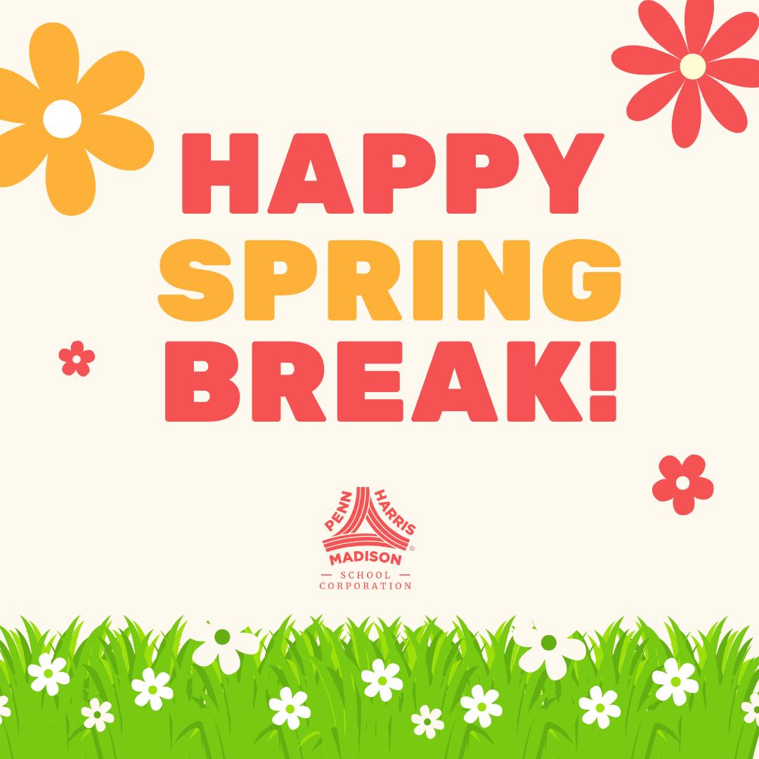 As schools begin to dismiss, we'd like to wish everyone a fun, relaxing, and safe Spring Break—you’ve earned it! 🎉🌞✌️