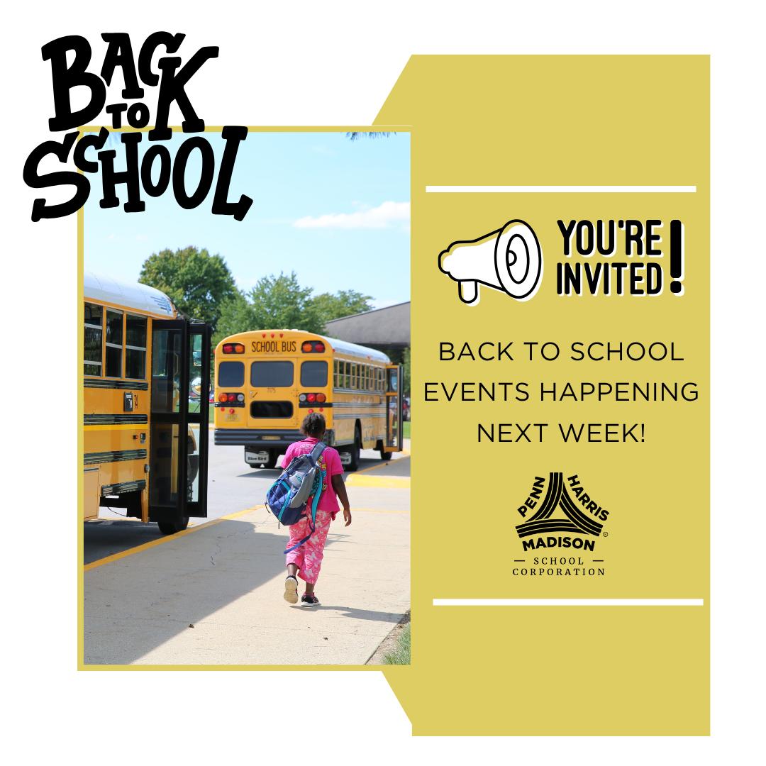 ๐ Back to School planning? Hereโs what you need to know:
โข No school supply lists or book fees โ P-H-M provides everything students need!
๐
Upcoming Events:
โข 8/13 - 8/18 โ Elementary Back to School Nights
โข 8/14 โ Middle School Walk-Arounds
โข 8/16 โ Penn High School Walk-Around
๐ Double check your schoolโs website, the District Activities Calendar, or ParentSquare for exact times and more information!