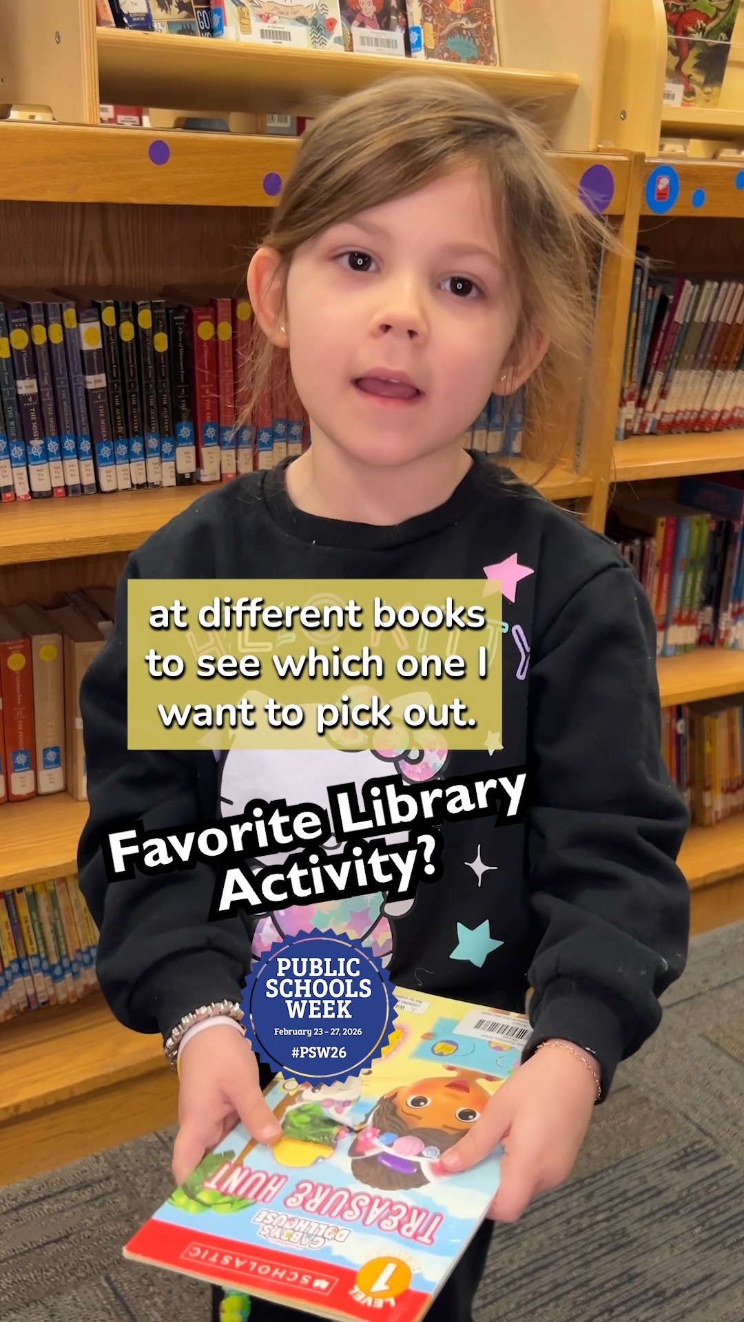Elm Road students talk about why they love specials so much, take a look! #PublicSchoolProud #OurPublicSchoolsWork #PSW26 #PublicSchoolsWeek #PHMExcellence