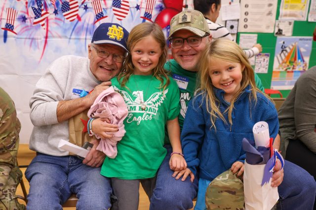 students with veterans