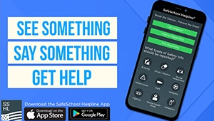 Advertisement for a mobile app that provides emergency services assistance.